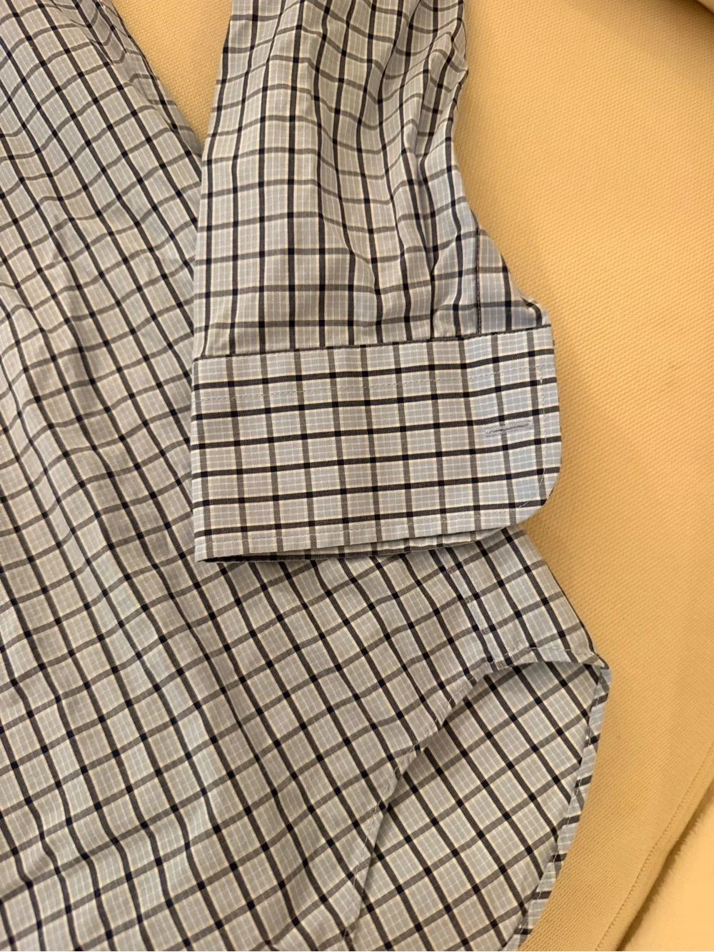 J. Crew Light Blue Check Dress Shirt